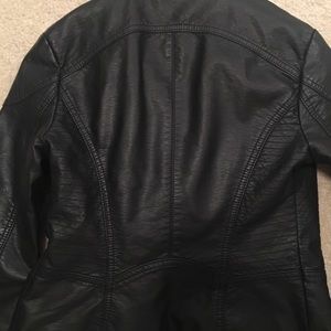 Free People black leather jacket